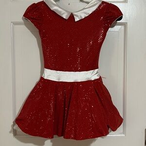 Red Sequin Kids Costume Dress